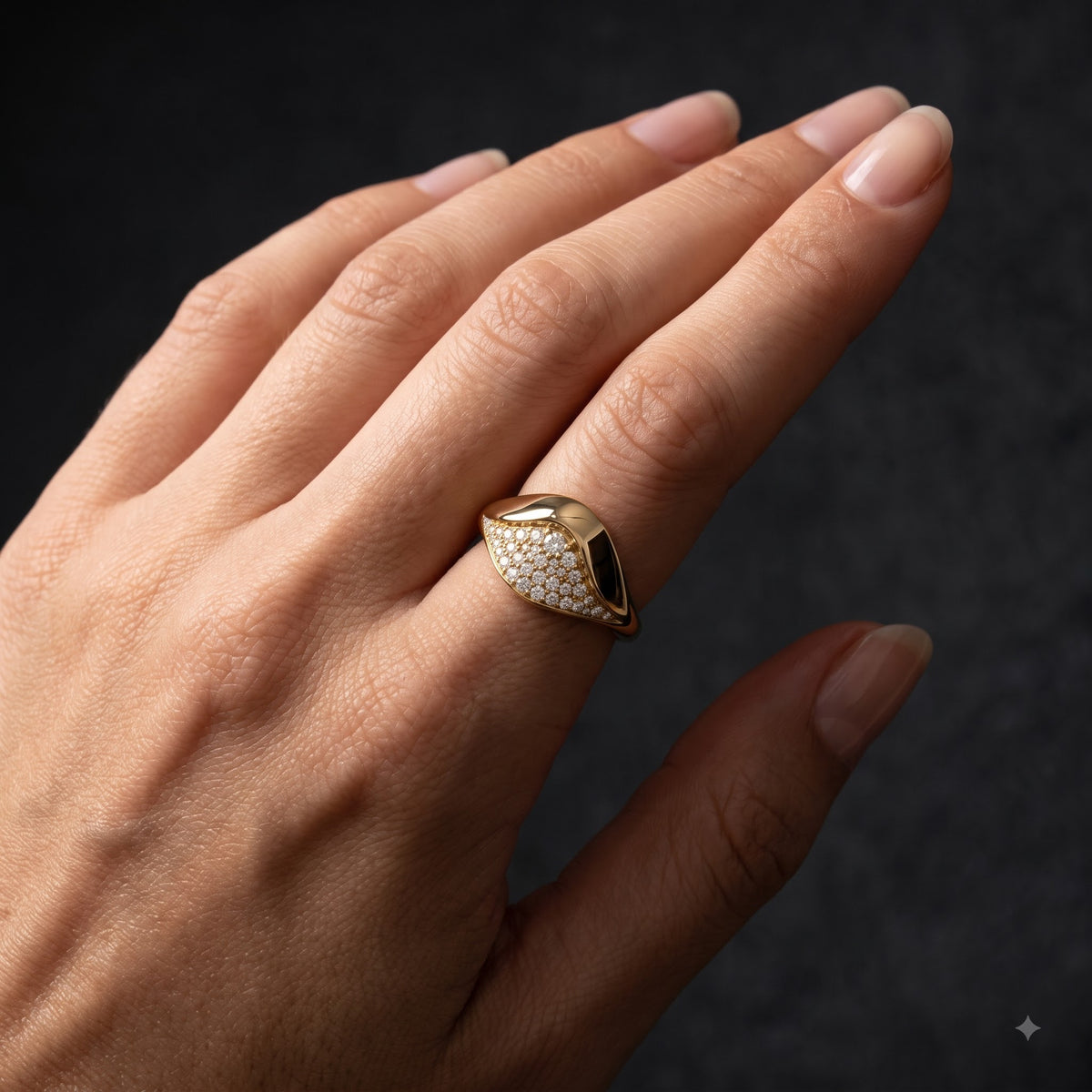 0.500 ct Round Cut Lab Grown Diamond Cluster Wedding Band