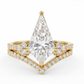 1.750ct Kite Cut Lab-Grown Diamond Engagement Ring Set