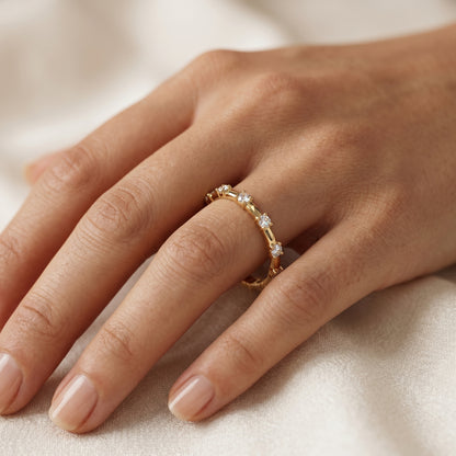 0.050Ct Lab Grown Diamond Eternity Ring, Diamond Wedding Band