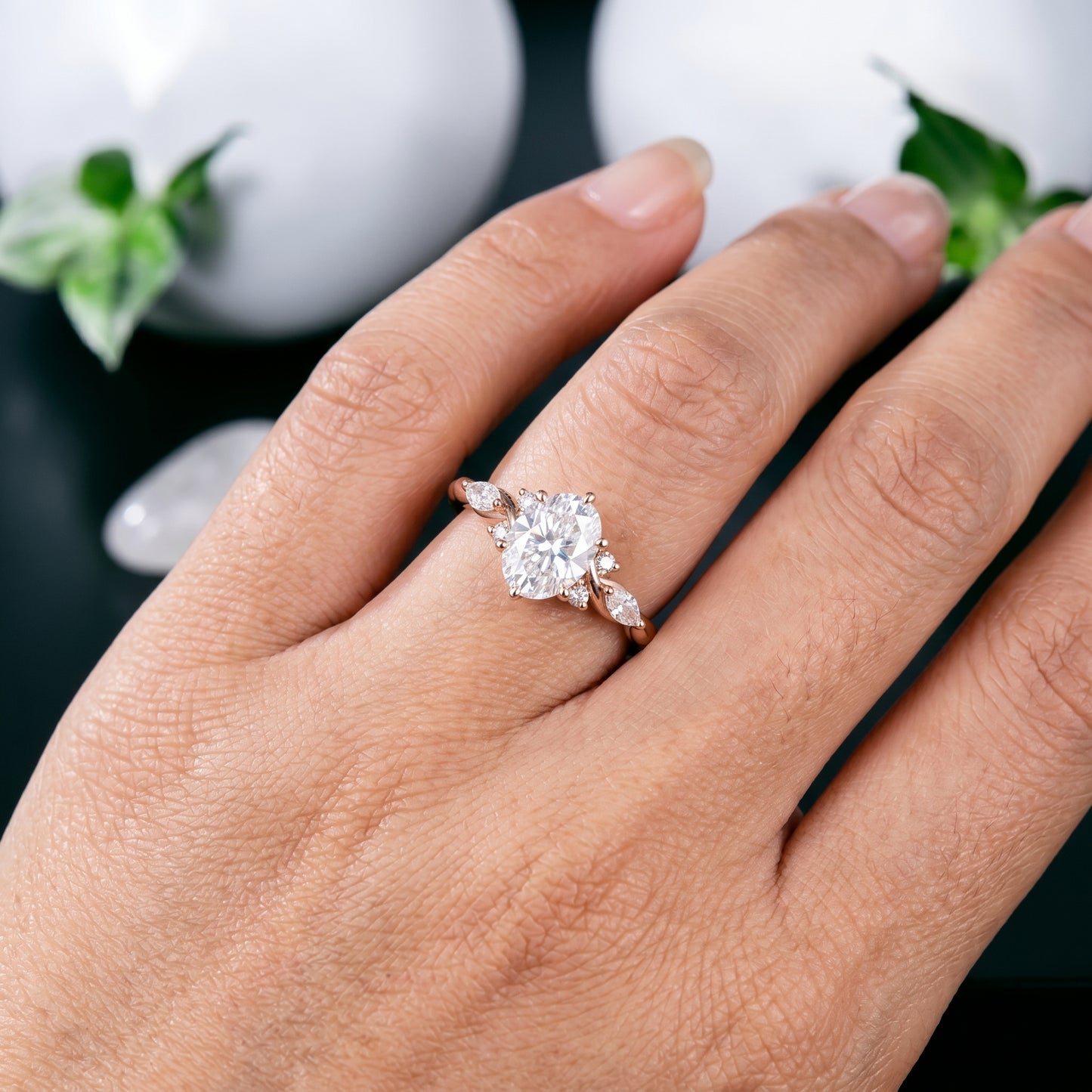 oval cut diamond engagement rings​


