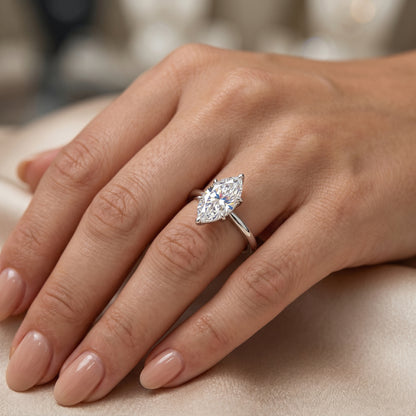2.00Ct Marquise Cut Diamond Engagement Ring in 14k Yellow Gold