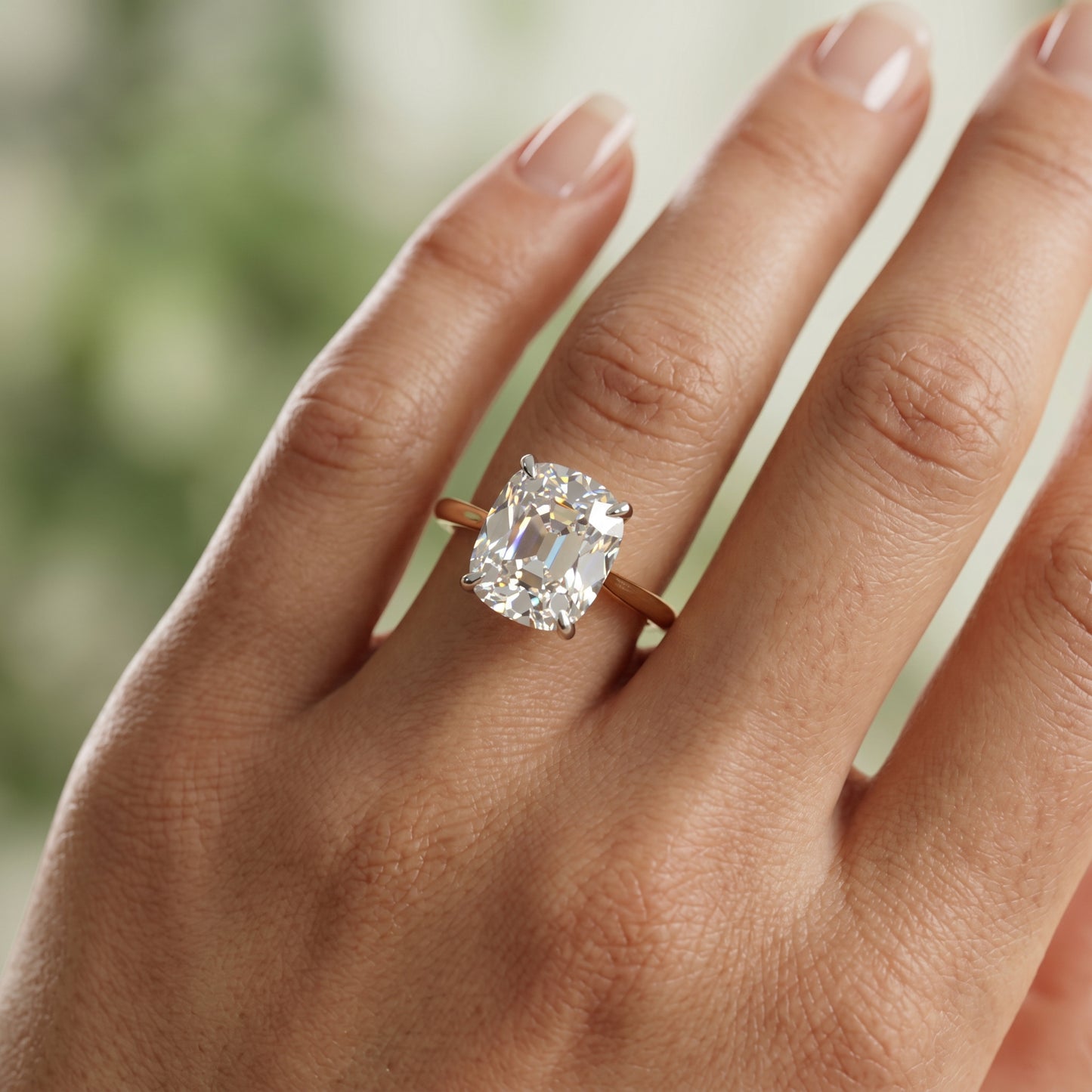 3.46ct Cushion Cut Lab-Grown Engagement Ring