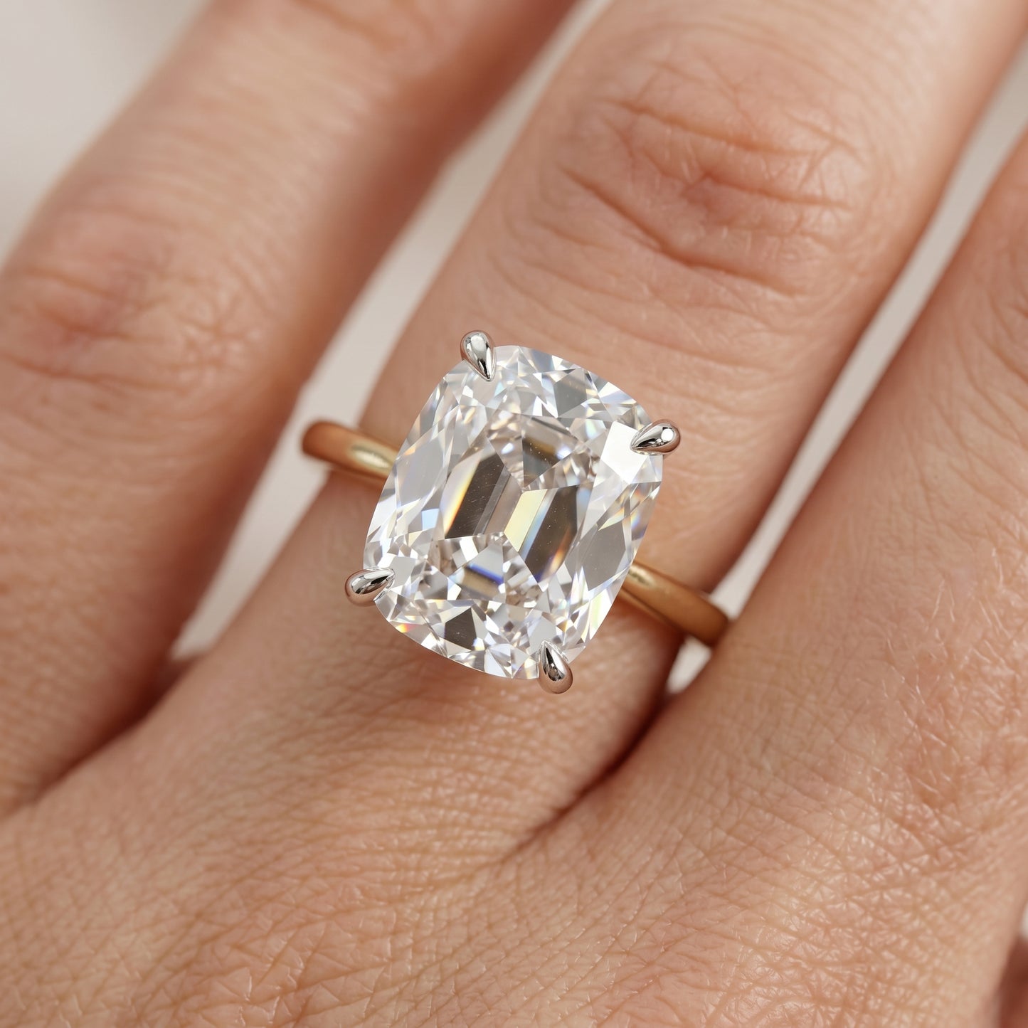 3.46ct Cushion Cut Lab-Grown Engagement Ring