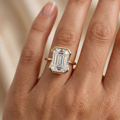 1.50Ct Emerald Cut Solitaire Engagement Ring