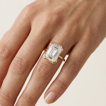 1.50Ct Emerald Cut Solitaire Engagement Ring