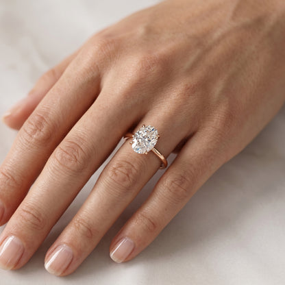 2.00ct Oval Cut Moissanite Engagement Ring