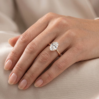 2.00ct Oval Cut Moissanite Engagement Ring