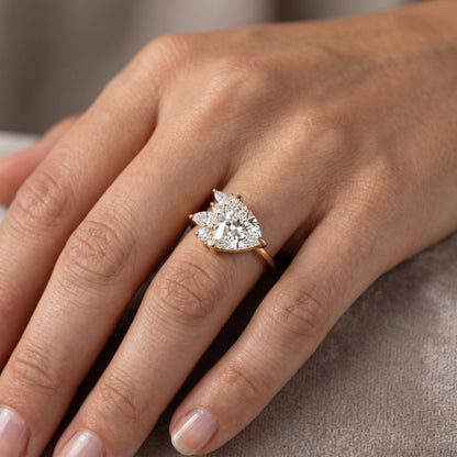 2.40 ct Trillion Cut Lab-Grown Diamond Engagement Ring