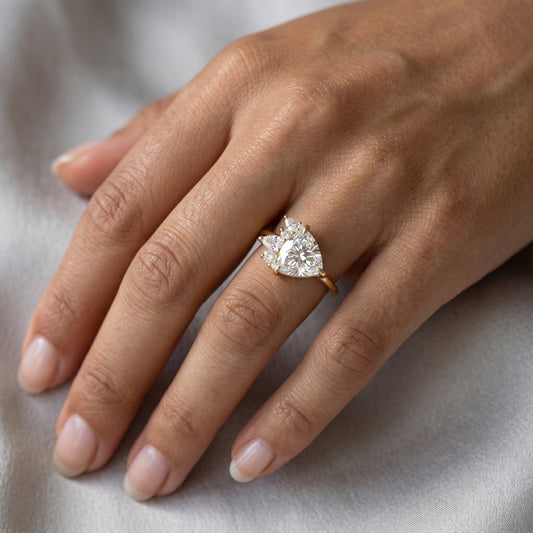 2.40 ct Trillion Cut Lab-Grown Diamond Engagement Ring