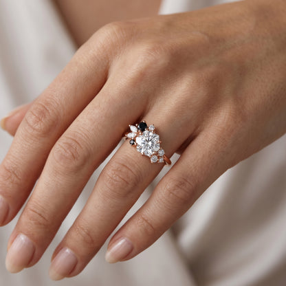 1.00ct Hexagon Cut Engagement Ring