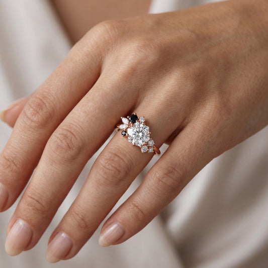 1.00ct Hexagon Cut Engagement Ring