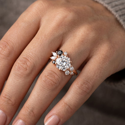 1.00ct Hexagon Cut Engagement Ring