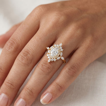 1.22 ct Oval Lab-Grown Diamond Engagement Ring – Rose Gold