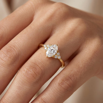 0.5 ct Oval Lab-Grown Diamond Engagement Ring