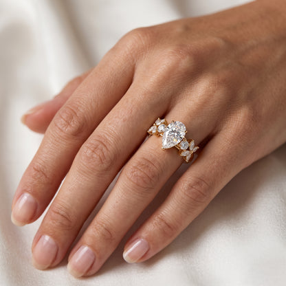 2.0ct Pear Cut Prong Lab-Grown Engagement Ring