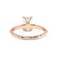 1.00 CT Emerald Cut Lab Grown Diamond Solitaire Engagement Ring 14k Yellow Gold