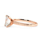 1.00 CT Emerald Cut Lab Grown Diamond Solitaire Engagement Ring 14k Yellow Gold