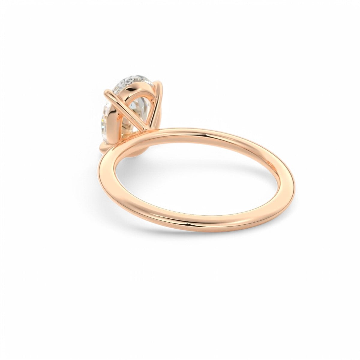 Certified 1.50Ct TW Oval Cut Diamond Engagement Ring Lab Grown 14k Gold
