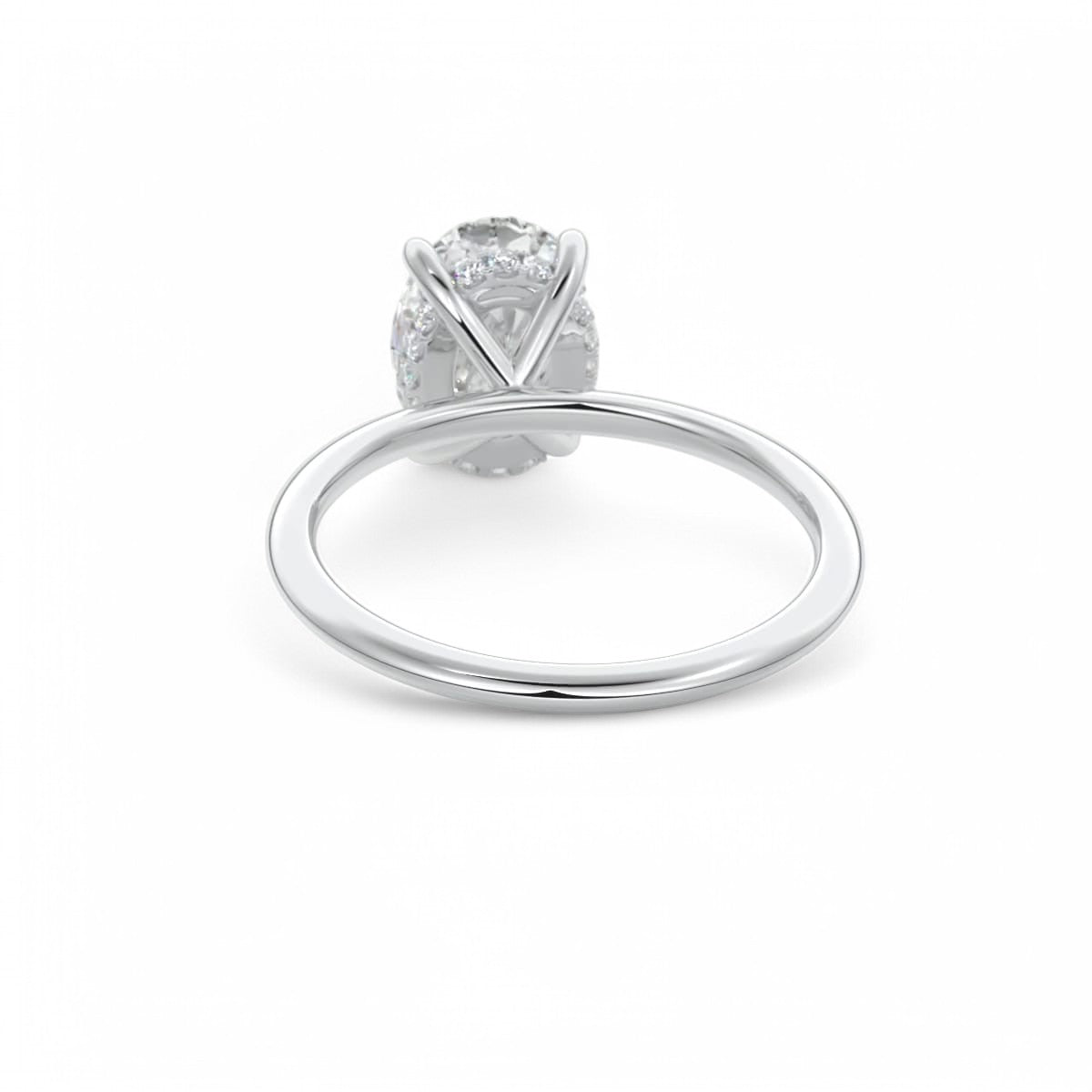 Certified 1.30Ct TW Oval Cut Diamond Engagement Ring Lab Grown 14k Gold