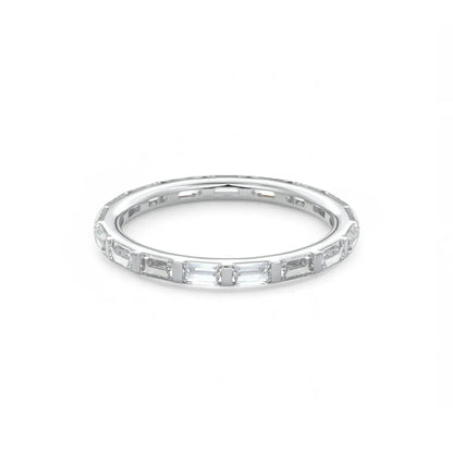 1.00Ct Baguette Cut Wedding Ring Anniversary Band 14k Gold Lab Grown