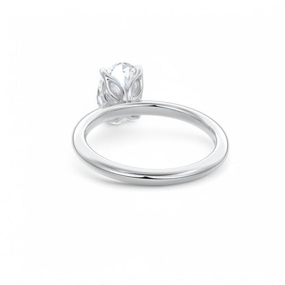 2.0 Carat Oval cut Solitaire Lab Grown Diamond Engagement Ring