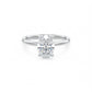 2.0 Carat Oval cut Solitaire Lab Grown Diamond Engagement Ring