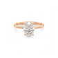 2.0 Carat Oval cut Solitaire Lab Grown Diamond Engagement Ring