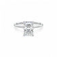 F/VS 1.00Ct Radiant Cut Lab Grown Diamond Ring in 14k Yellow Gold