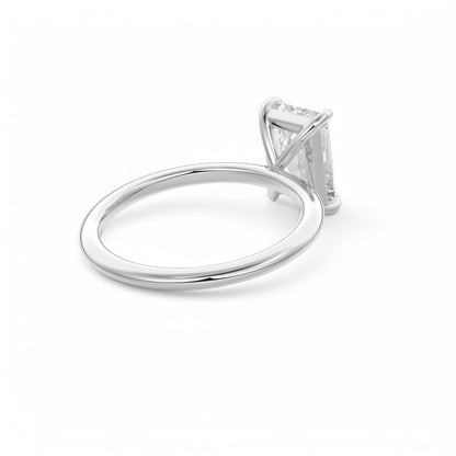 F/VS 1.00Ct Radiant Cut Lab Grown Diamond Ring in 14k Yellow Gold
