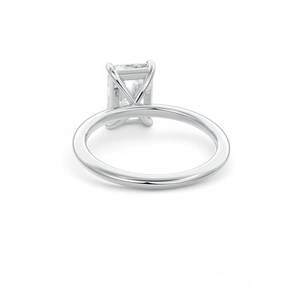 F/VS 1.00Ct Radiant Cut Lab Grown Diamond Ring in 14k Yellow Gold