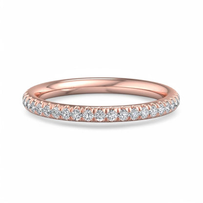 FG/VVS 1/4 ct Lab Grown Diamond Wedding Eternity Ring Wedding Band 14K White Gold