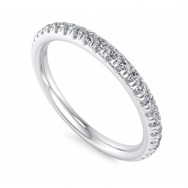 FG/VVS 1/4 ct Lab Grown Diamond Wedding Eternity Ring Wedding Band 14K White Gold