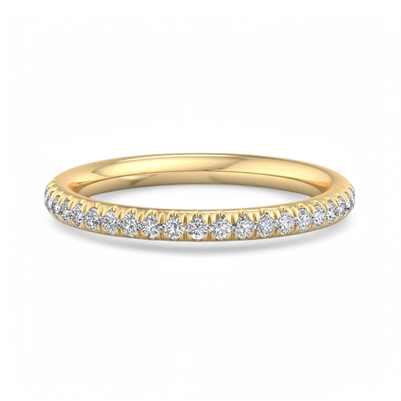 FG/VVS 1/4 ct Lab Grown Diamond Wedding Eternity Ring Wedding Band 14K White Gold