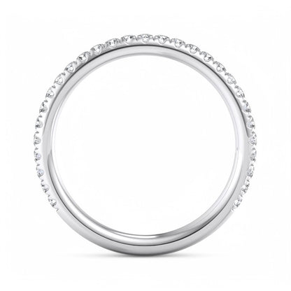 FG/VVS 1/4 ct Lab Grown Diamond Wedding Eternity Ring Wedding Band 14K White Gold