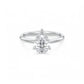 2.00 Ct Pear cut Solitaire Lab Grown Diamond Engagement Ring 14k White Gold