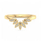 0.06Ct Lab Grown Diamond Stacking Curved wedding band