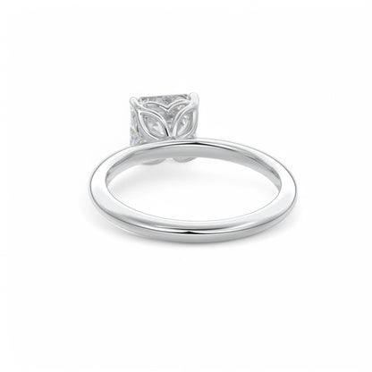 1.50Ct Asscher Cut Lab Grown Diamond Engagement Ring in 14k Yellow Gold