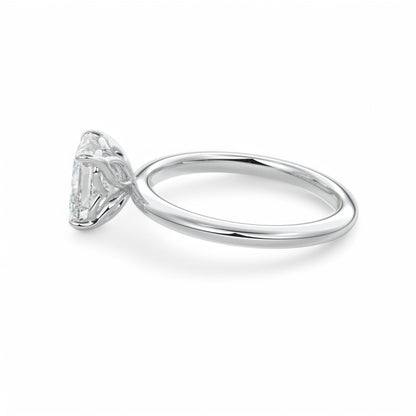 1.50Ct Asscher Cut Lab Grown Diamond Engagement Ring in 14k Yellow Gold