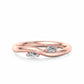 1/6Ct Marquise Cut Lab Grown Diamond Stacking Curved wedding band
