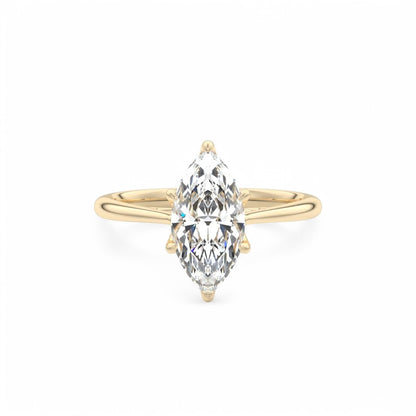 2.00Ct Marquise Cut Diamond Engagement Ring in 14k Yellow Gold