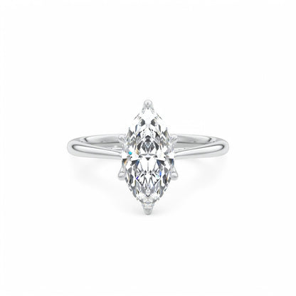 2.00Ct Marquise Cut Diamond Engagement Ring in 14k Yellow Gold
