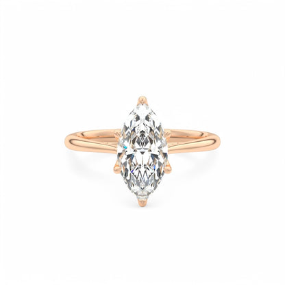 2.00Ct Marquise Cut Diamond Engagement Ring in 14k Yellow Gold