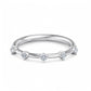 1/8 ct Eternity Lab Grown Diamond Wedding Band Floating Bubble Band Stacking Ring