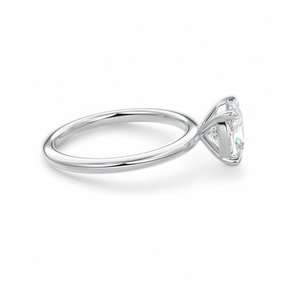 2.00Ct Cushion Cut Lab Grown Diamond Engagement Ring in 14k Yellow Gold