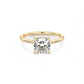 2.00Ct Cushion Cut Lab Grown Diamond Engagement Ring in 14k Yellow Gold