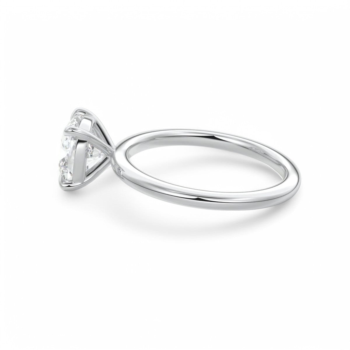 2.00Ct Cushion Cut Lab Grown Diamond Engagement Ring in 14k Yellow Gold