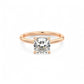 2.00Ct Cushion Cut Lab Grown Diamond Engagement Ring in 14k Yellow Gold