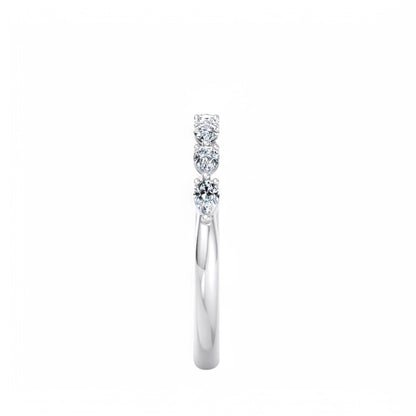 5/8 TCW Pear Cut Lab Grown Diamond wedding Band