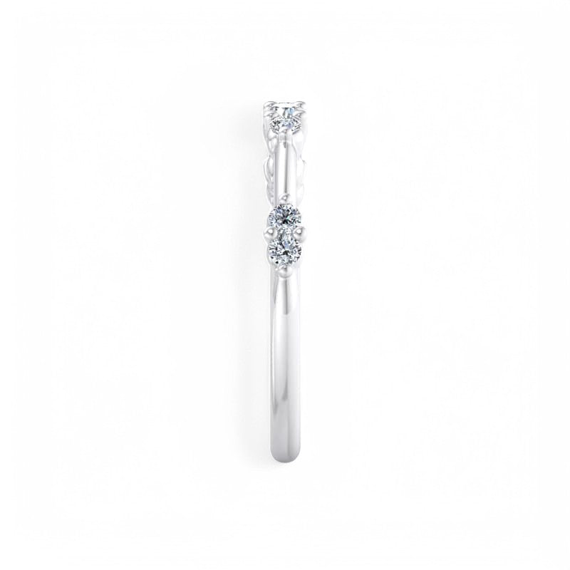 1/5 ct Eternity Lab Grown Diamond Wedding Band Floating Bubble Band