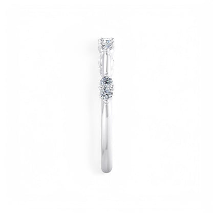 1/5 ct Eternity Lab Grown Diamond Wedding Band Floating Bubble Band